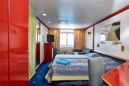 Camarote Exterior Premium, Celestyal Cruises. SoloCruceros.mx