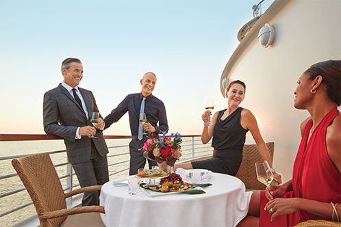 Champagne con Seabourn. SoloCruceros.mx