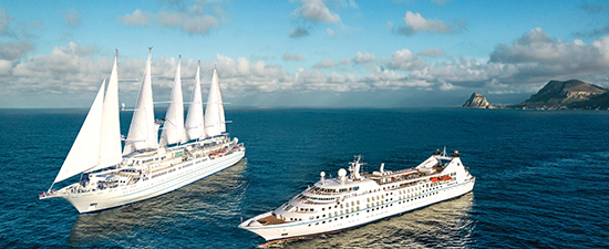 Yates de diferentes estilos, Windstar Cruises. SoloCruceros.mx