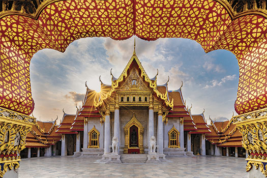 Templo de Tailandia, crucero vuelta al mundo. SoloCruceros.mx