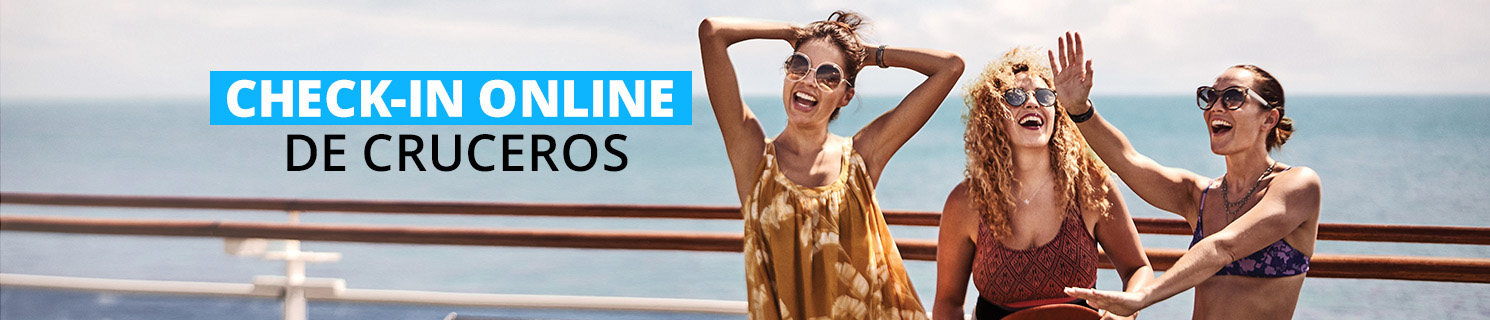 Check-in online de cruceros. SoloCruceros.mx