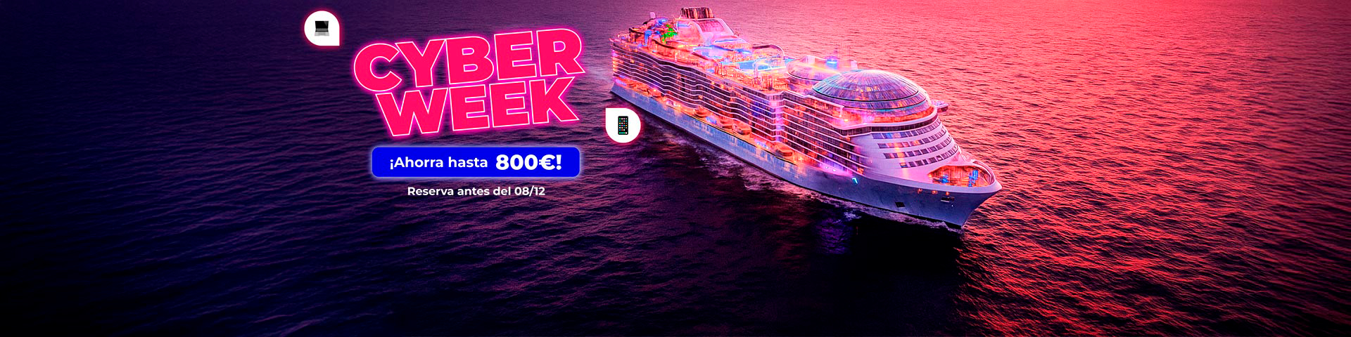 Cruceros Cyber Week 2024. SoloCruceros.co