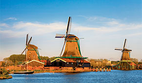 Molinos del río Zaan. SoloCruceros.mx