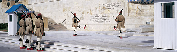 Cambio de guardia presidencial, Parlamento de Atenas. SoloCruceros.mx